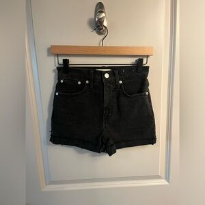 Black Denim Madewell Short